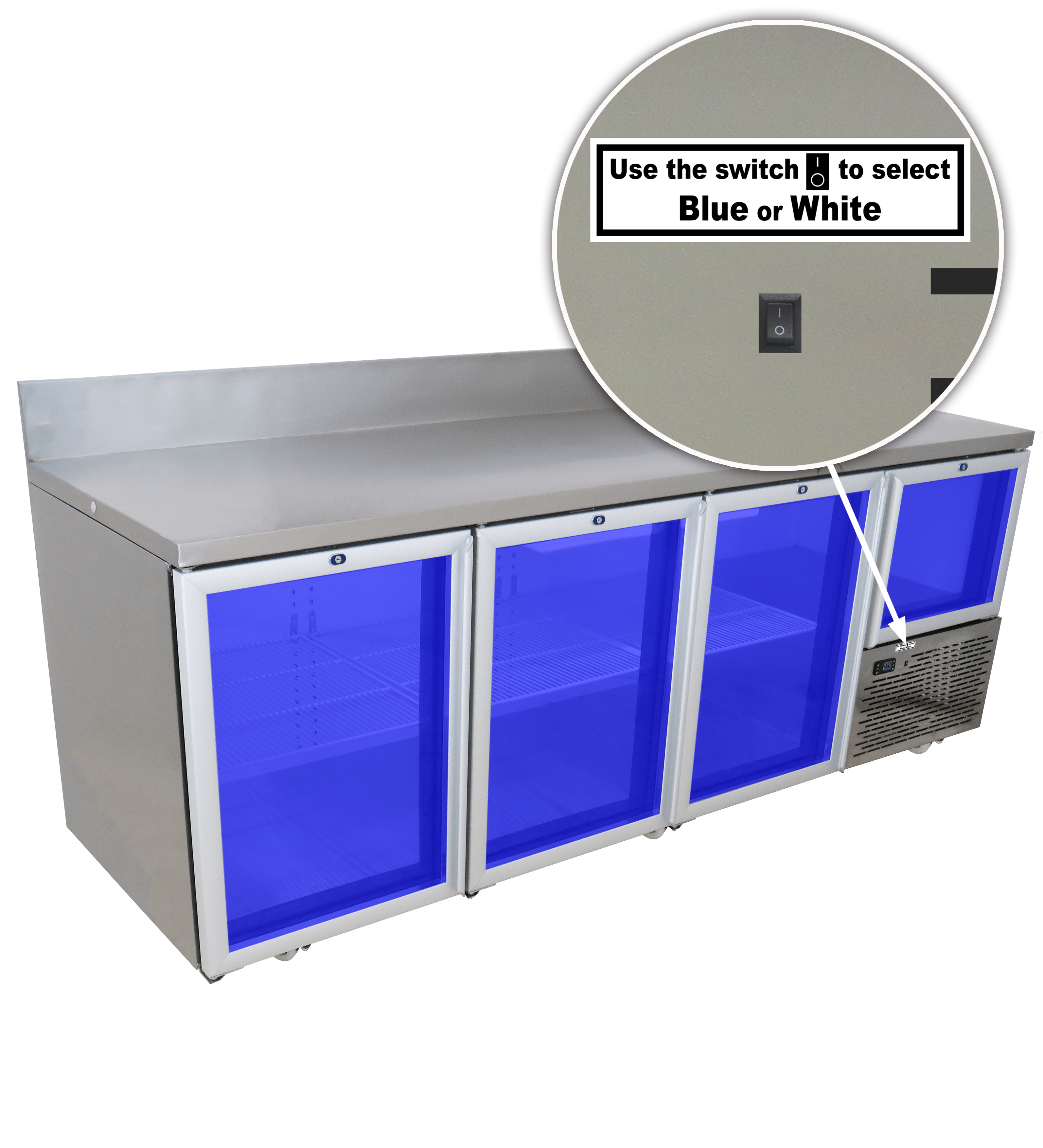 Right 3D Blue Light with switch 2