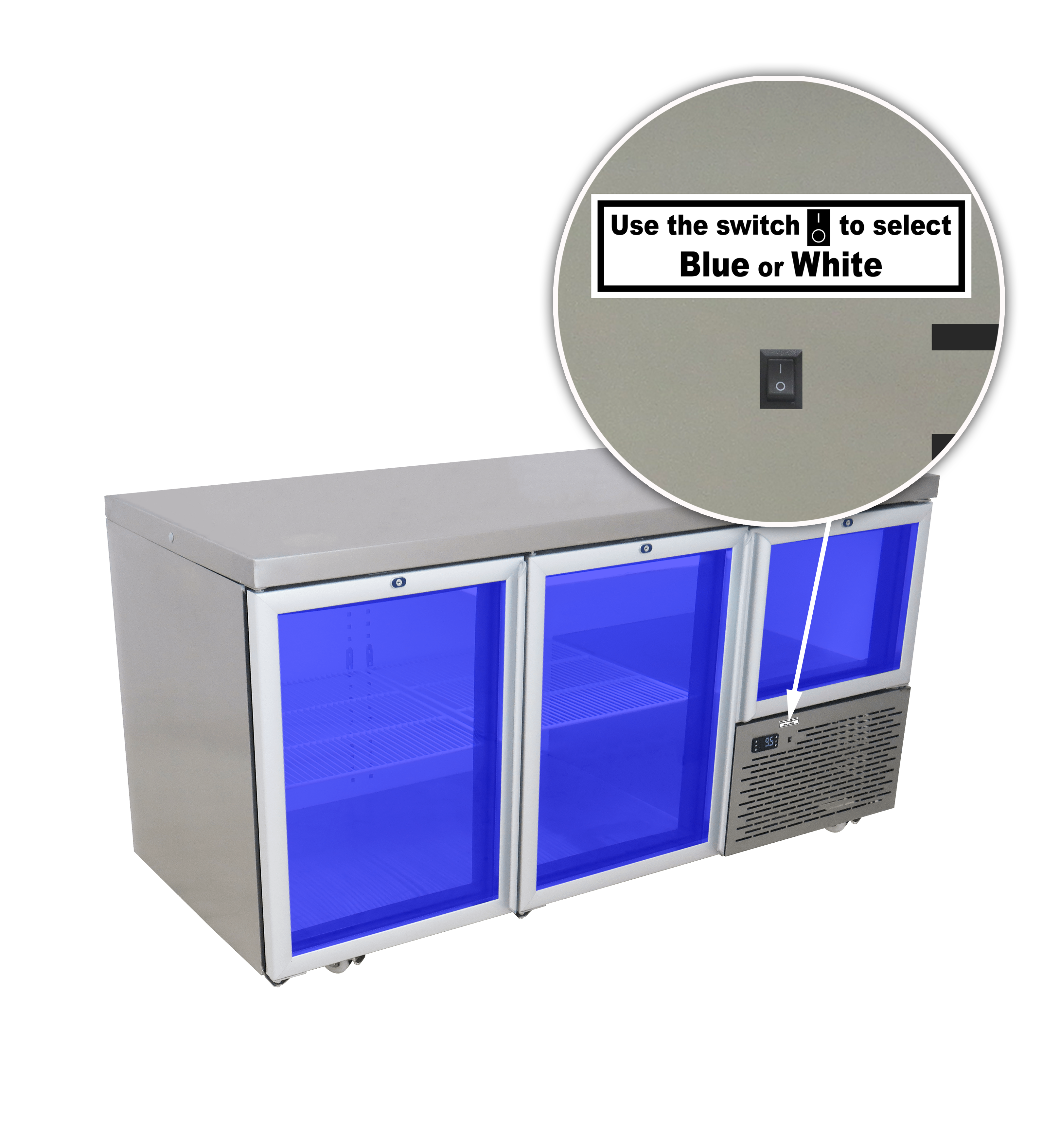 Right 3D Blue Light with switch 2